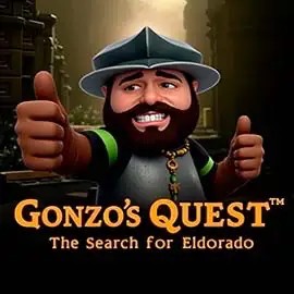 Gonzo's Quest slot logo by NetEnt at Maneki Spins CasinoGonzo's Quest
