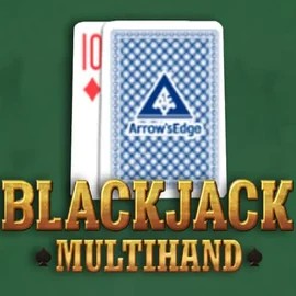 Multihand Blackjack online game logo by Pragmatic Play on manekispins.it