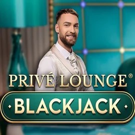 Privé Lounge Blackjack online game logo by Pragmatic Play on manekispins.it