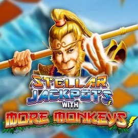 Enjoy Stellar Jackpots with More Monkeys by Lightning Box Game – logo hosted on manekispins.it