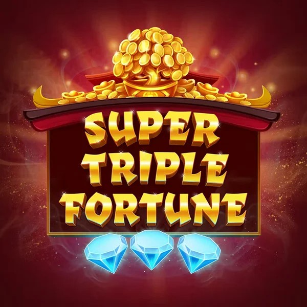 Super Triple Fortune online game logo by Greentube on manekispins.it