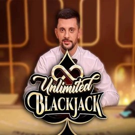 Enjoy Unlimited Blackjack by Ezugi – logo hosted on manekispins.it