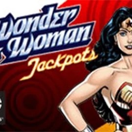 Wonder Woman Jackpots logo by Amaya Maneki Spins Casino